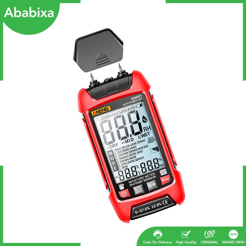 Máy Đo Độ Ẩm / Nhiệt Độ Kỹ Thuật Số Gn601 Màn Hình LCD Chuyên Dụng Cho Sàn Gỗ Cứng