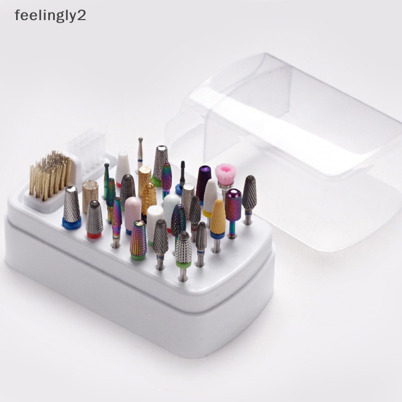 Giá Đỡ Mũi Khoan Móng Tay Acrylic 30 Lỗ Tiện Dụng