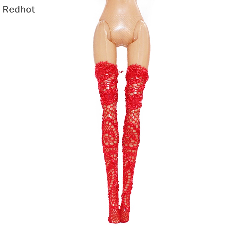 &lt; Redhot &gt; Quần Tất Lưới Lụa Co Giãn Mini Thời Trang Cho Búp Bê