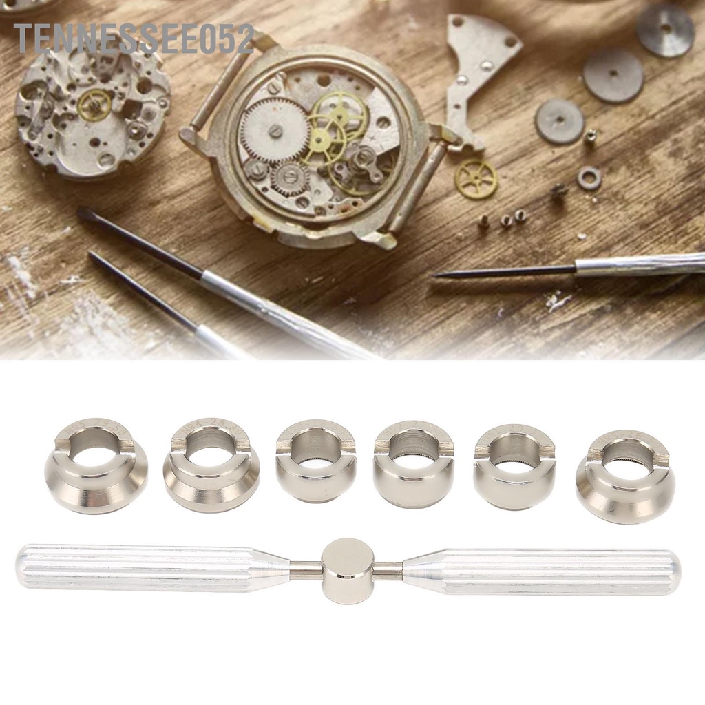 Tennessee052 5537 Dụng Cụ Mở Vỏ Đồng Hồ Bằng Thép Không Gỉ Chuyên Nghiệp Bảo Trì Với 6 Cái Chết