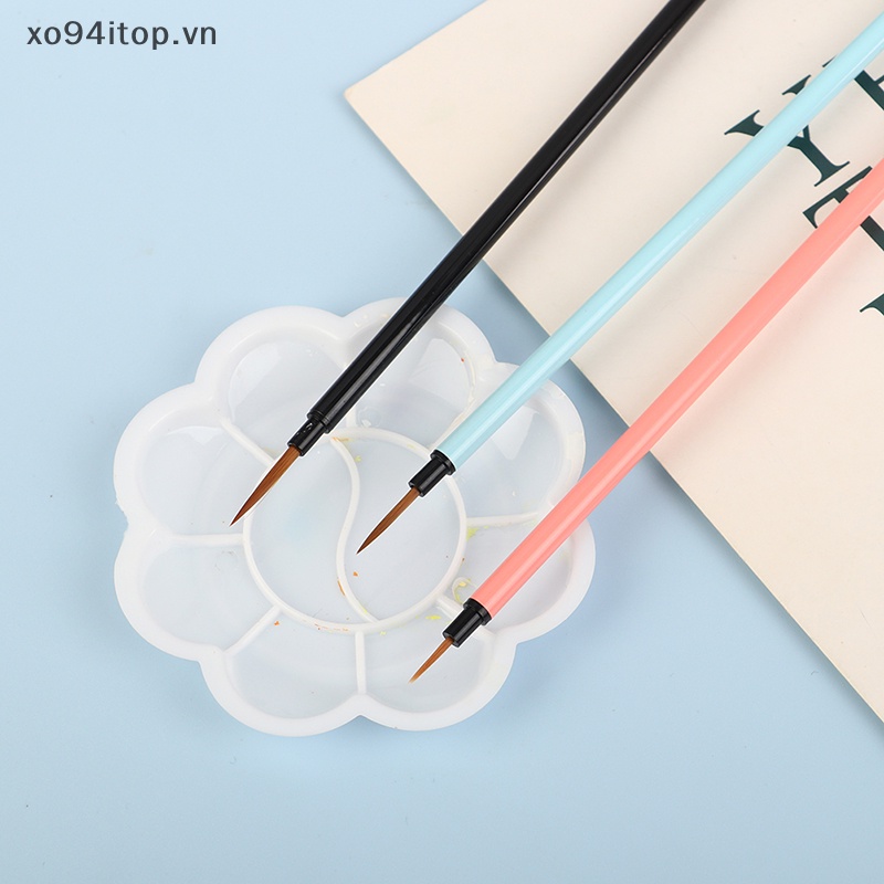Xoitop Set 3 Cọ Vẽ Trang Trí Móng Tay Nghệ Thuật Acrylic Siêu Bền Màu Sắc Đẹp Mắt