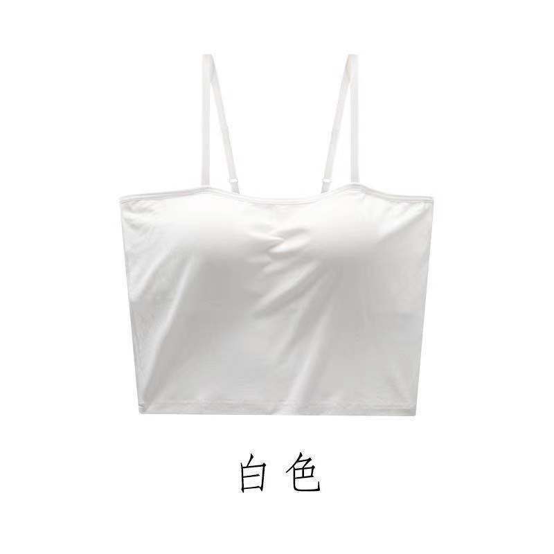 Áo Hai Dây Croptop Có Mút Đệm Ngực Không Gọng Thép Thời Trang Quyến Rũ Cho Nữ