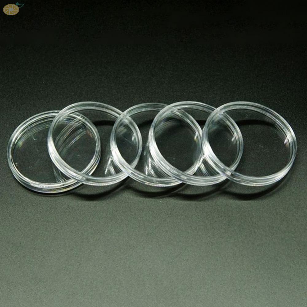 【VARSTR】Store and Display Your Coins with Clear Plastic Coin Holder Capsules - 10/25 Pack