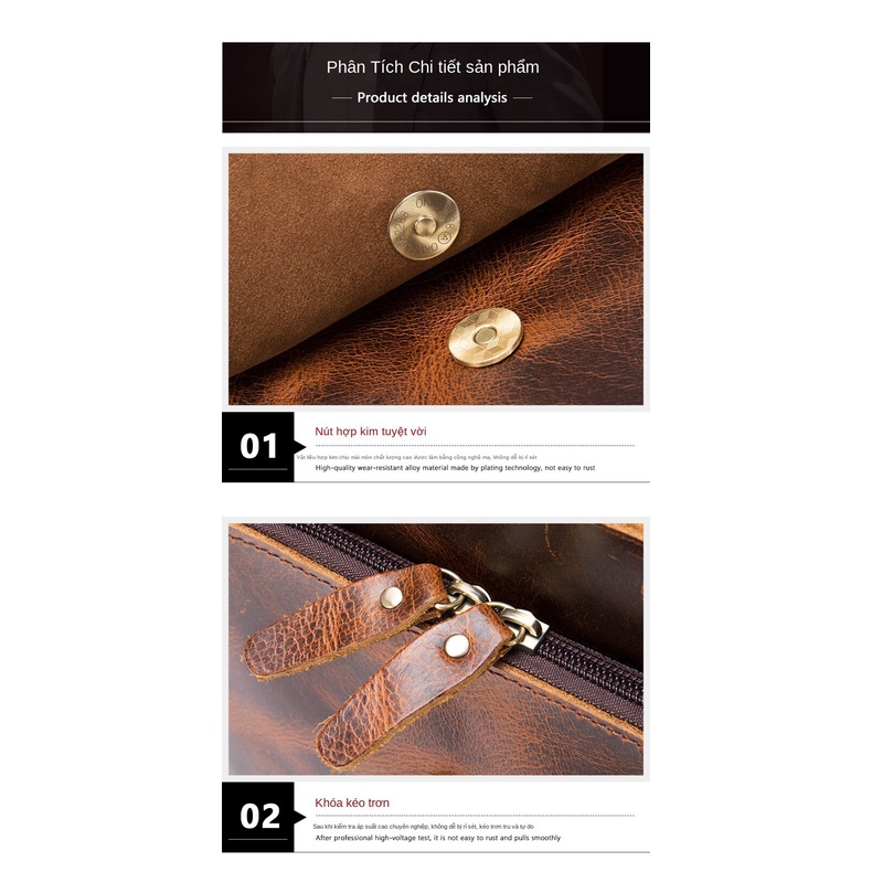 Túi đeo chéo DA BÒ THẬT cao cấp chống thấm nước BEE GEE DCN9216