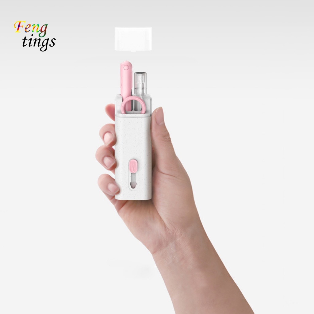 Bộ Dụng Cụ Vệ Sinh Bàn Phím Máy Tính / Tai Nghe 7 Trong 1 Tiện Dụng