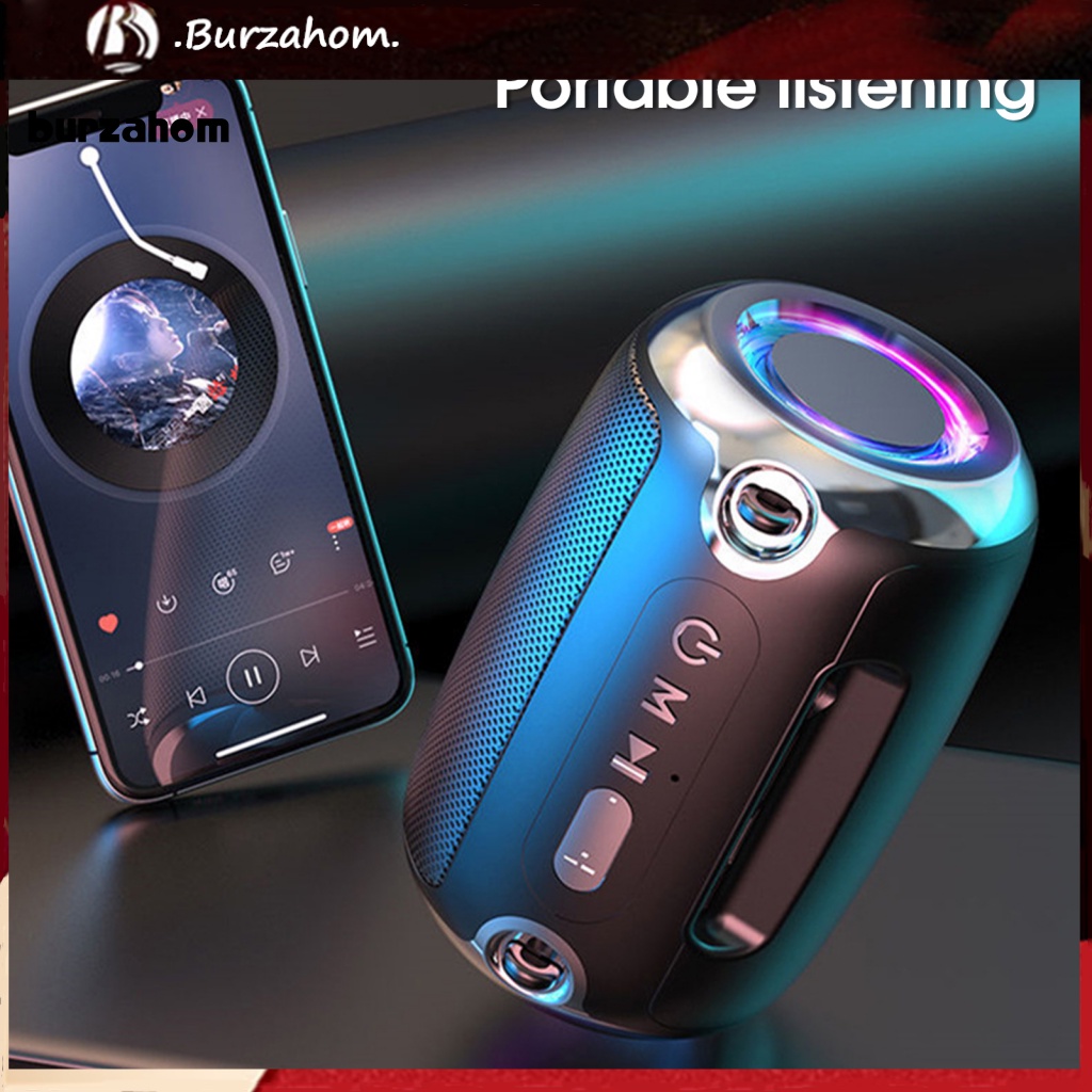 Loa Bluetooth Không Dây Âm Thanh Siêu Trầm Đa Năng Có Đèn LED RGB Cho Xe Hơi