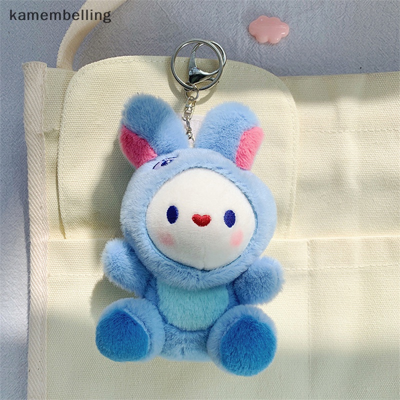 Móc Khóa Hình Thỏ Nhồi Bông Dễ Thương Sáng Tạo