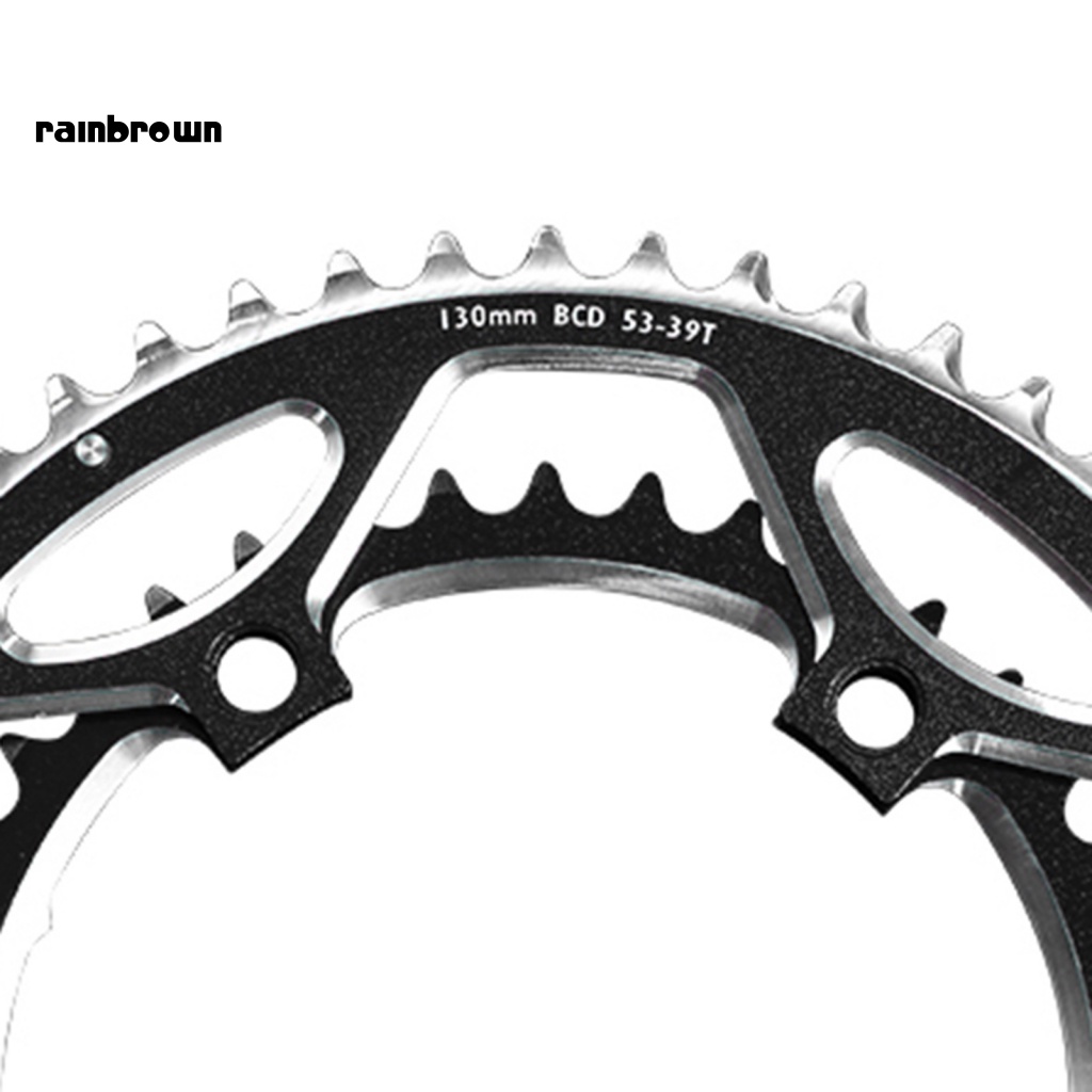 Bộ 2 Bánh Răng Hợp Kim Nhôm 39T / 53T Cố Định Dây Xích Đôi Chống Mài Mòn Cho Xe Đạp Gấp