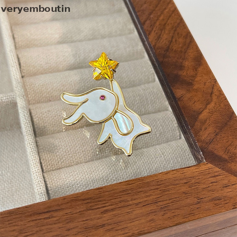 Ghim Cài Áo Hình Thỏ Hoạt Hình Dễ Thương Dành Cho Nữ