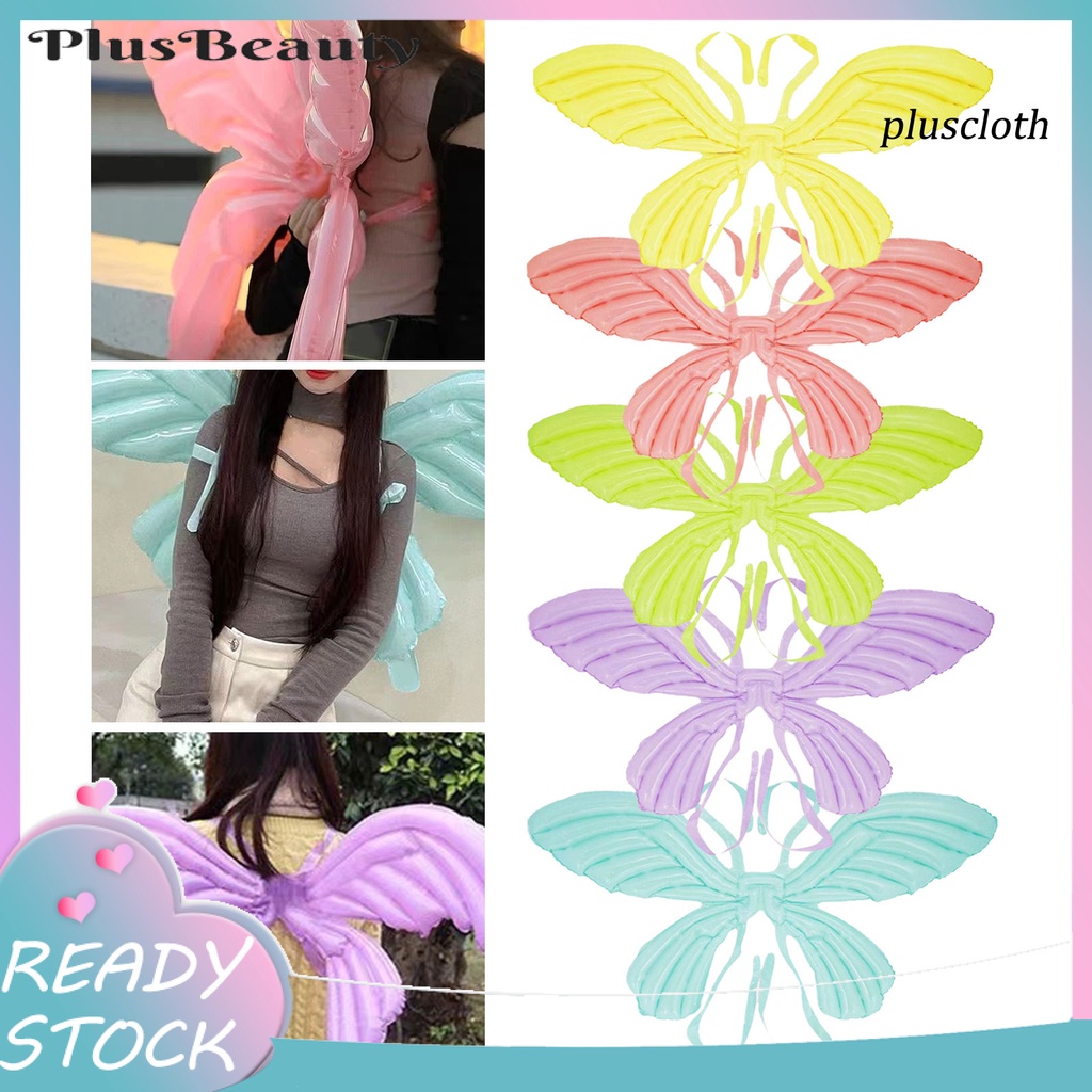 Bong Bóng Bơm Hơi Hình Cánh Bướm Bằng Màng Nhôm Kích Thước Lớn Chống Biến Dạng An Toàn Trang Trí Cho Trẻ Em