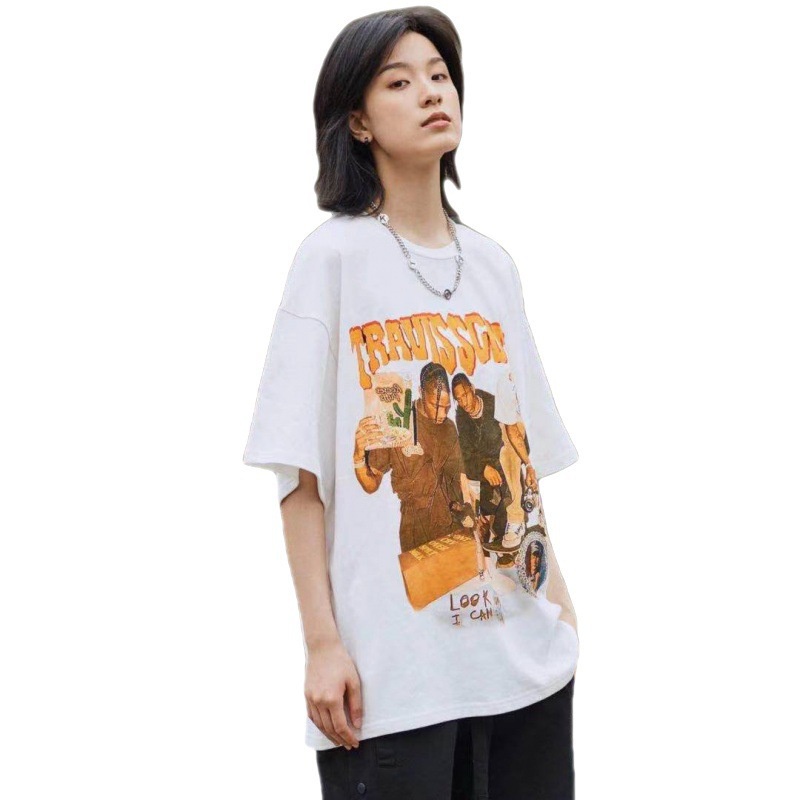 Áo Thun Dáng Rộng Phong Cách Hàn Quốc Thời Trang Mùa Hè Xinh Xắn Cho Nữ