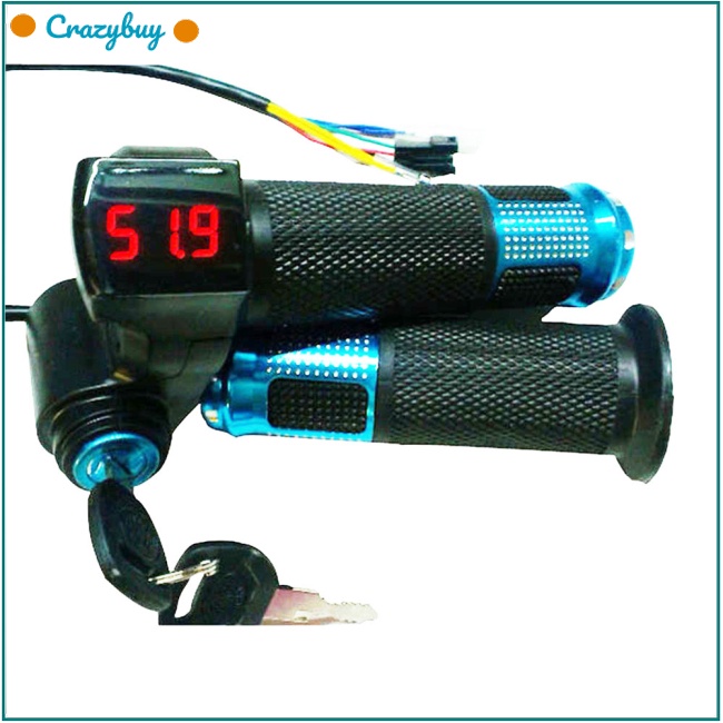 Cr 1 Cặp Tay Ga Xe Đạp Điện 12-84v Màn Hình Hiển Thị Kỹ Thuật Số