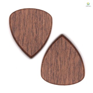 Bộ 2 miếng gảy đàn guitar bằng gỗ óc chó màu đen 25ho tiện dụng