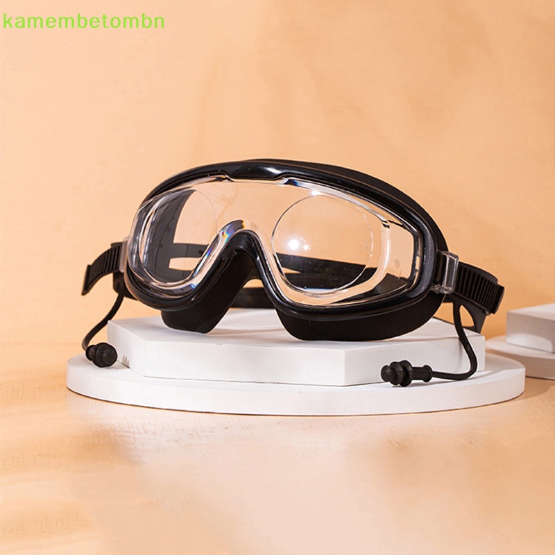 Kính Bơi Gọng Lớn Bằng Silicon Mềm Chống Sương Mù / Thấm Nước Chuyên Nghiệp Cho Nam Và Nữ