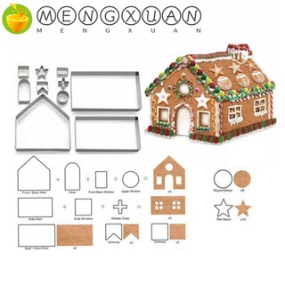 Bộ khuôn cắt bánh quy hình ngôi nhà gừng