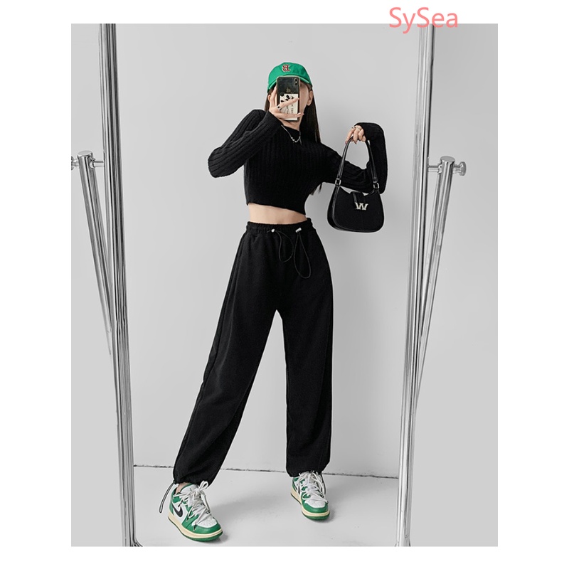 Quần ống rộng Ôm Dáng Phong Cách Mỹ Quyến Rũ Cho Nữ