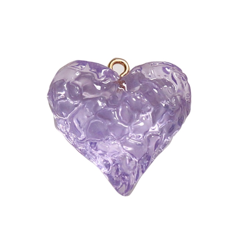 ✿ Mặt Vòng cổ Hình Trái Tim Bằng Nhựa Resin DIY