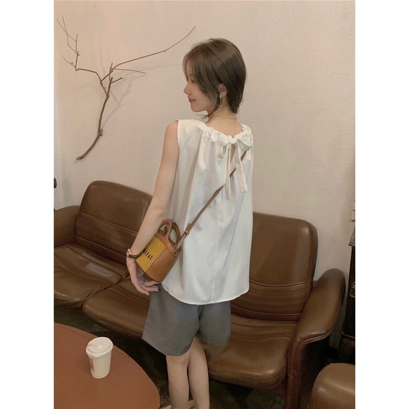 Áo Hai Dây Dáng Rộng Màu Trơn Thời Trang Dành Cho Nữ