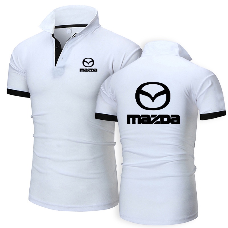Áo Thun polo Tay Ngắn Thoáng Khí Thoải Mái In Hình mazda Phong Cách harajuku Thời Trang Mùa Hè Cho Nam
