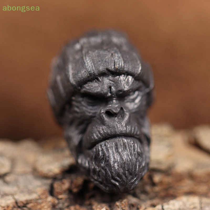 Abongsea Mũ Len Đính Hạt Hình Đầu Khỉ Độc Đáo DIY