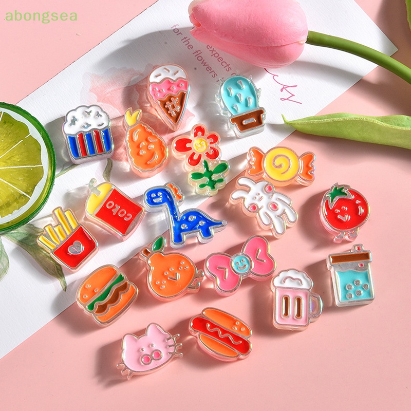 Abongsea Set 10 Phụ Kiện Trang Trí Ốp Điện Thoại Diy Dễ Thương Xinh Xắn