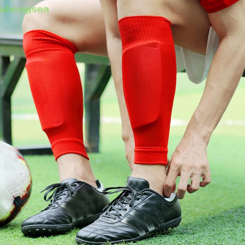 1 Cặp Vớ Bảo Vệ Bắp Chân Co Giãn In Họa Tiết Bóng Đá Cho Thanh Thiếu Niên