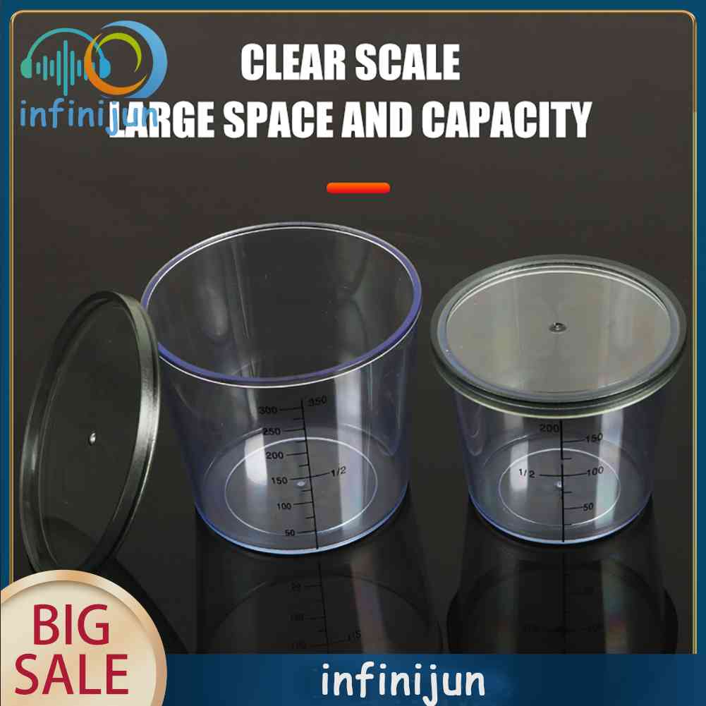 Set 4 Cốc Đo Lường Kèm Vỏ Đựng Mồi Câu Cá Tiện Dụng