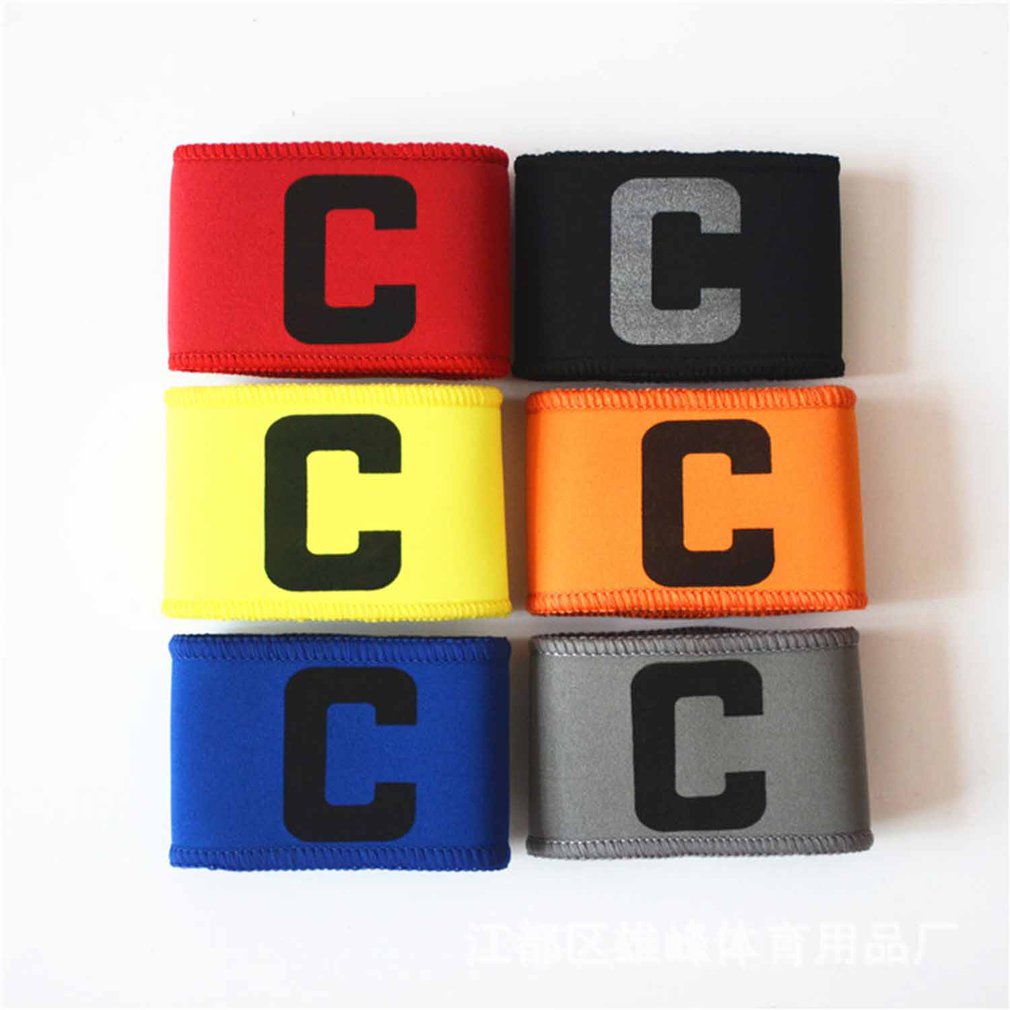 Flexible Armband Adjustable Football Team Captain Band Arm Training Soccer Sports Games Player Tournament [Q/12]
