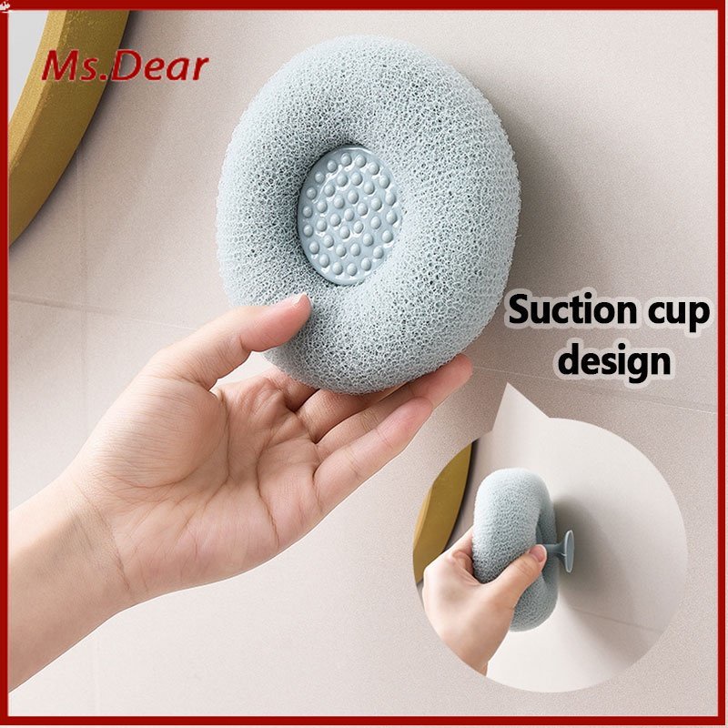 Bông Tắm Hai Trong Một Phong Cách Nhật Bản Dùng Mát Xa Tẩy Tế Bào Chết Cho Da Lưng,Bông Tắm Bằng Xơ Mướp Tự Nhiên An Toàn Cho Sức Khỏe