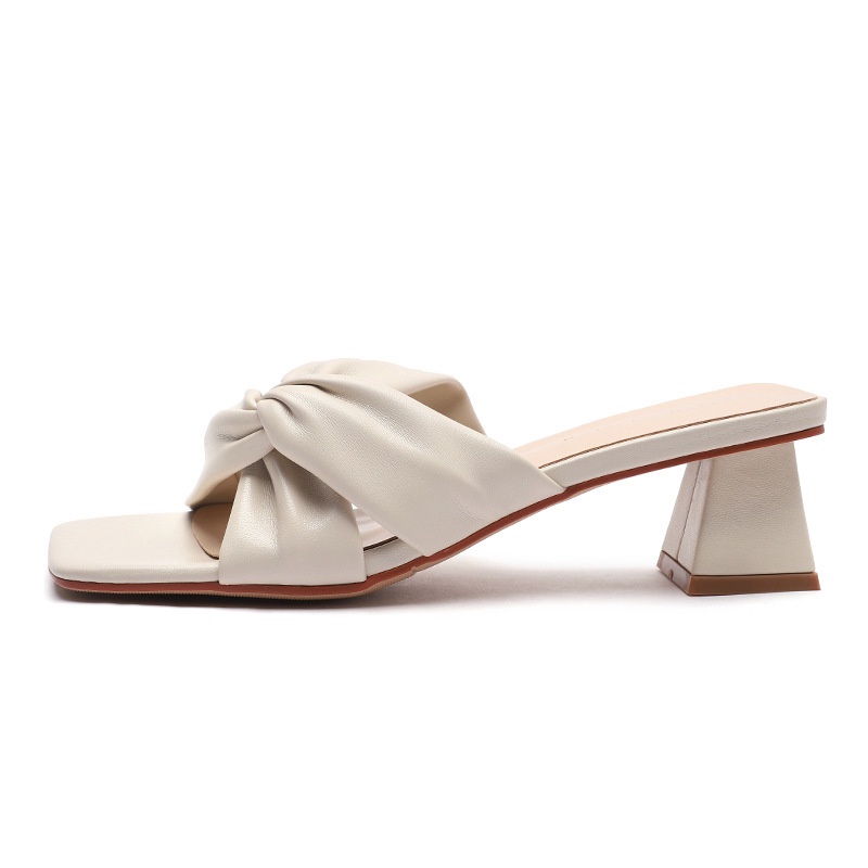 Tóc Thẳng Của Nhà Máy Duoya ~ [Hàng Có Sẵn] Cổ Tích!Dép Sandal Cao Gót Đế Dày Thời Trang Dành Cho Nữ Giao Hàng Miễn Phí