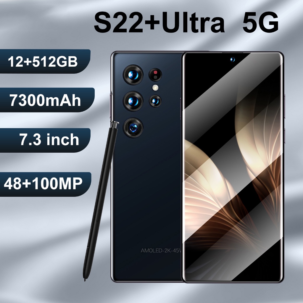 2023 Điện Thoại Galaxy S22 Ultra 7.5inch Di Động Chính Hãng 16GB+512GB Android Điện Thoại 5Gđiện thoại thông minh【COD】