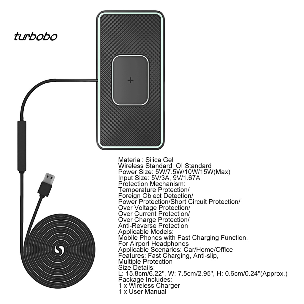 1 Bộ Sạc Không Dây 15W Max Cho Xe Hơi