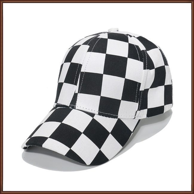 Mũ Lưỡi Trai Chống Nắng Họa Tiết Sọc Caro Có Thể Điều Chỉnh Kích Cỡ Cho Nam Và Nữ