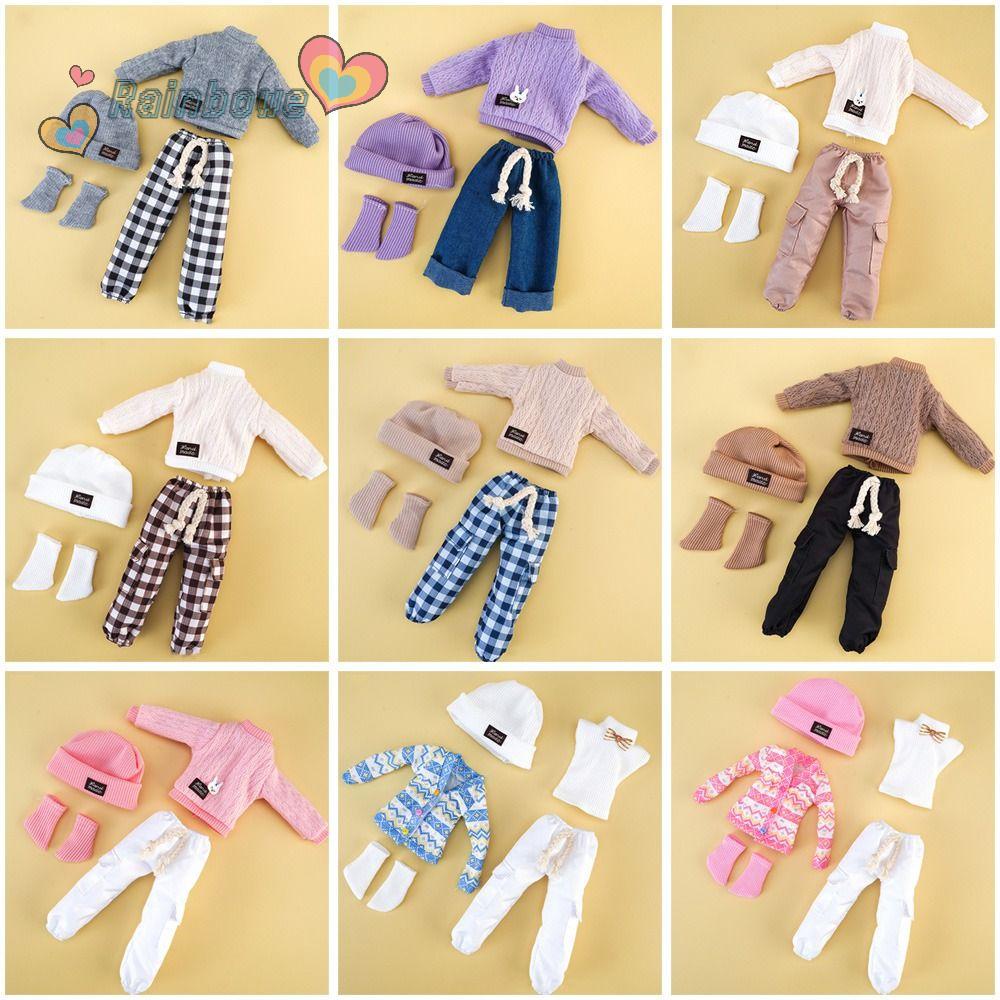 1 Bộ Quần Áo Thời Trang Cho Búp Bê Màu Cầu Vồng