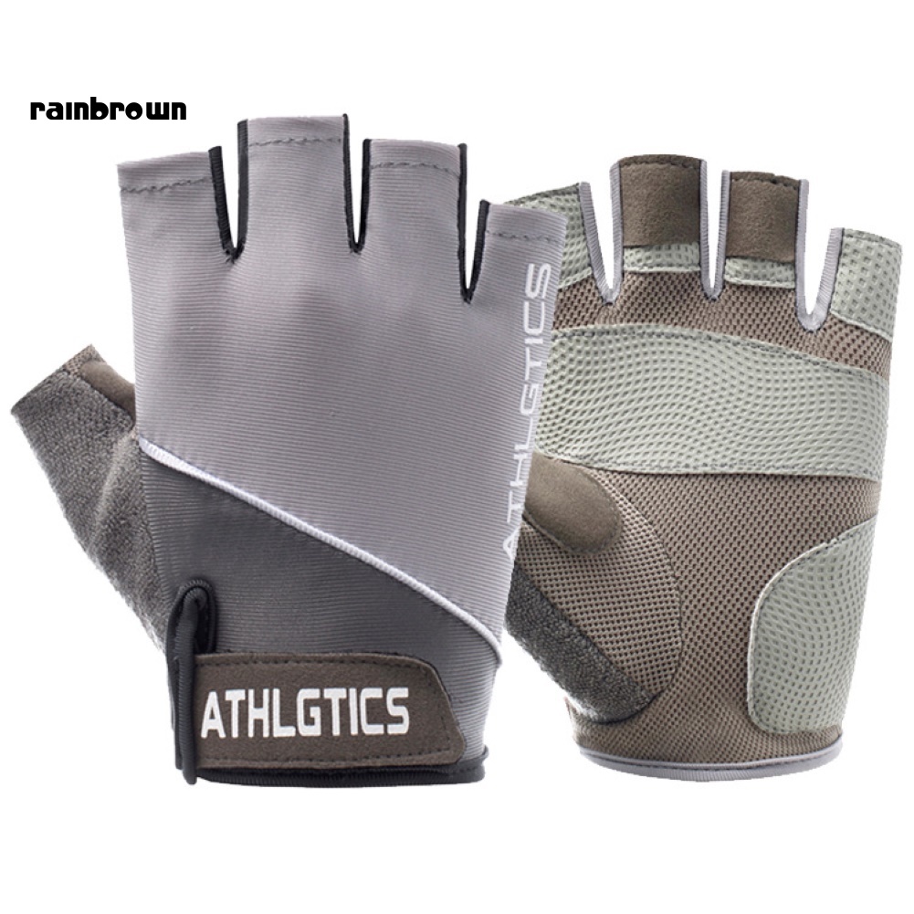 1 Đôi Găng Tay Thể Thao Nửa Ngón Chống Trượt Thoáng Khí Cho Nam Nữ