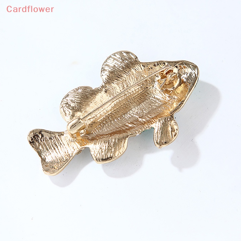 < Cardflower > Ghim Cài Áo Hình Cá Biển Nhiệt Đới Đính Đá Thời Trang Cho Nữ