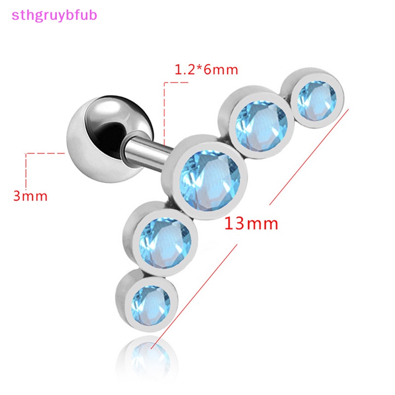 1 Khuyên Xỏ Sụn Tai Bằng Thép Không Gỉ Cá Tính