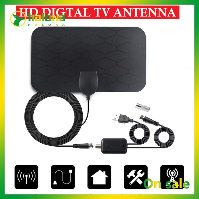 Ăng Ten Tv Kỹ Thuật Số Halo 3000 Dặm 1080p Hd Dvb-t2 Và Phụ Kiện