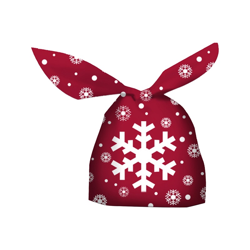 Set 50 Túi Đựng Bánh Quy Hình Tai Thỏ Xinh Xắn