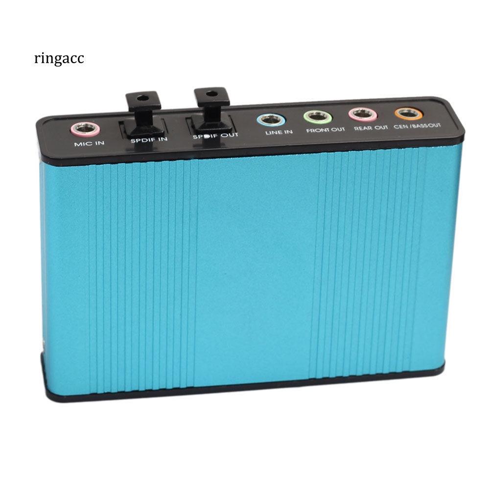 Thẻ Âm Thanh Quang Học 6 Kênh 5.1 RGA USB 2.0 Cho Notebook Laptop PC