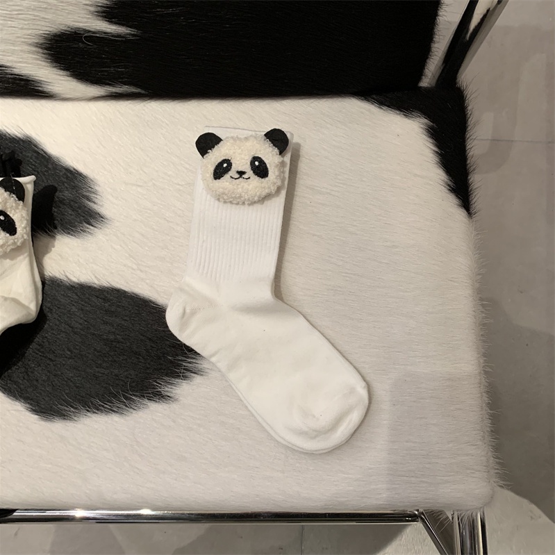 [Vớ Cotton Gấu Trúc Hoạt Hình Bằng Vải Bông Dễ Phối Đồ Thời Trang Xuân Hè Dành Cho Bạn Nữ