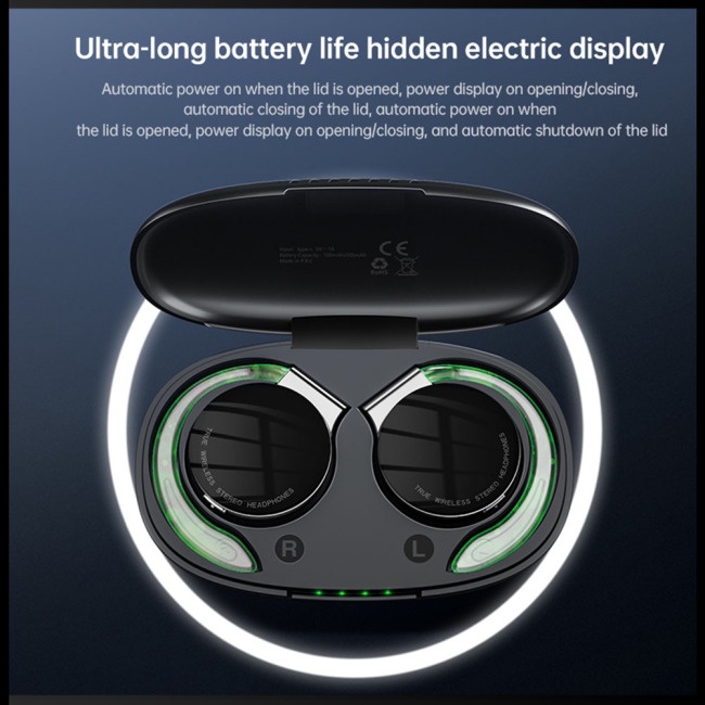 Tai Nghe Bluetooth Không Dây Zevaret F2 Tws Có Đèn Led Chất Lượng Cao