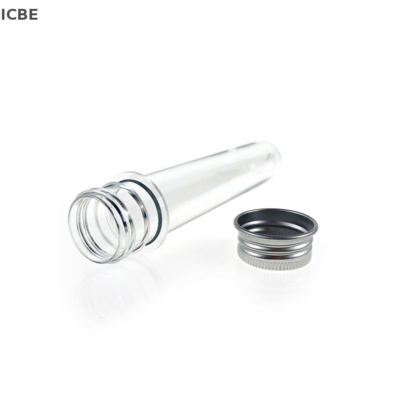 Set 10 Ống Nghiệm 40ml Bằng Nhựa Trong Suốt Có Nắp Vặn Để Đựng Kẹo Mặt Nạ Tiện Dụng