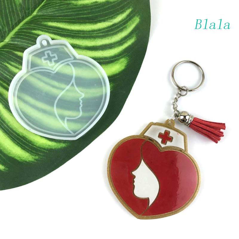 Khuôn Silicone Hình Trái Tim Làm Móc Khóa DIY