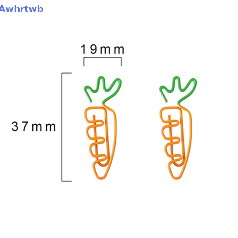Set 10 Kẹp Giấy Kim Loại Hình Trái Cây Dễ Thương Mới
