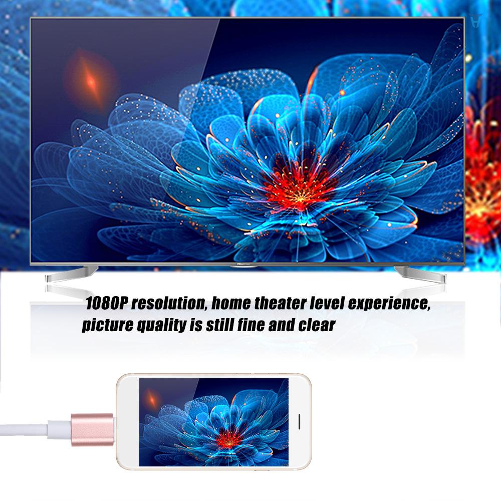 Cáp SạC ĐiềU HợP Giao Diện TV AV KèM Phụ KiệN Cho i-Phone 7 / 7 / Plus / 6S / 6 / Plus / 5S / 5