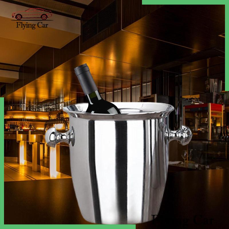 Xô Đựng Đá Bằng Thép Không Gỉ Lzdjfmy2 Di Động Tiện Dụng Cho Tiệc Nướng