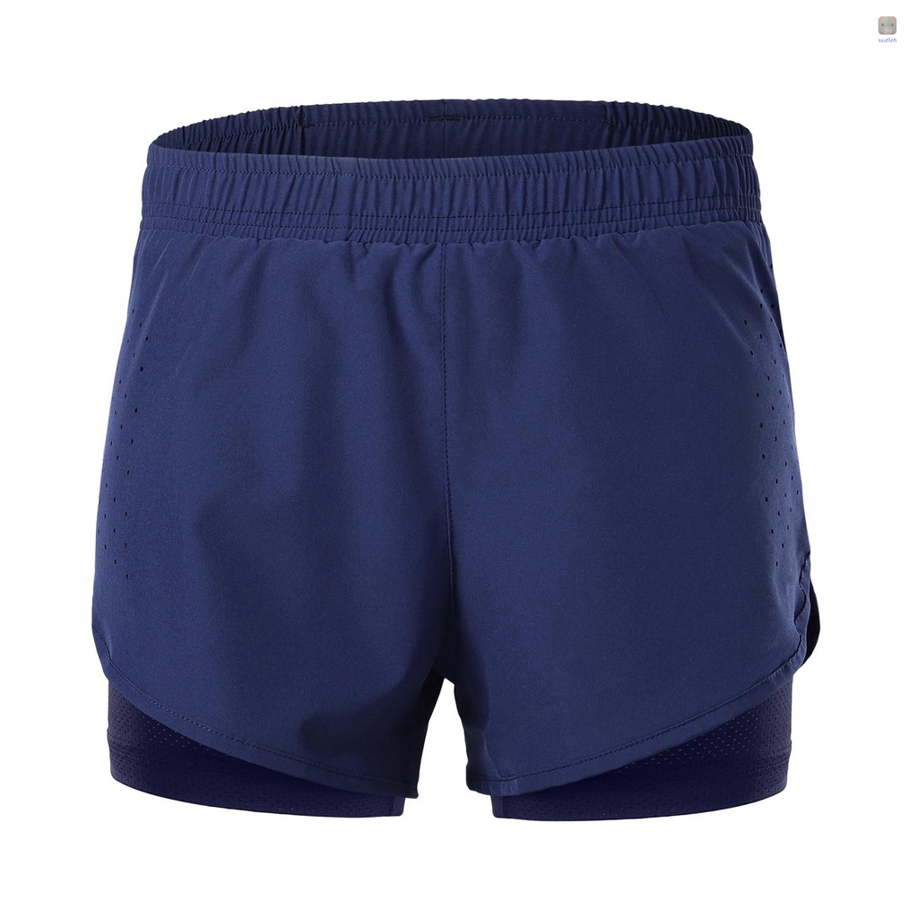 Quần ngắn đi xe đạp 2 Trong 1 Thoáng Khí Mau Khô Cho Nữ