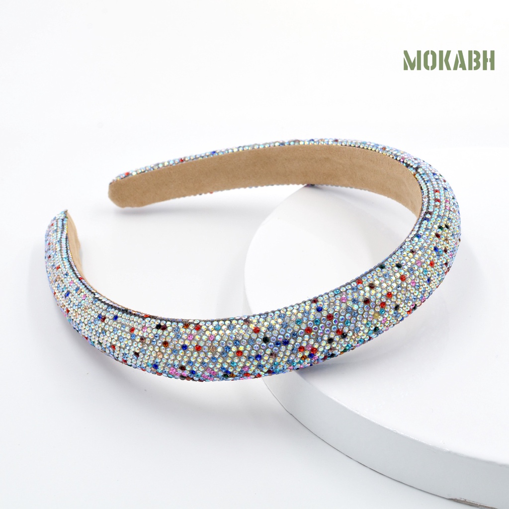 Băng Đô Đính Đá Lấp Lánh Phong Cách Baroque Cổ Điển