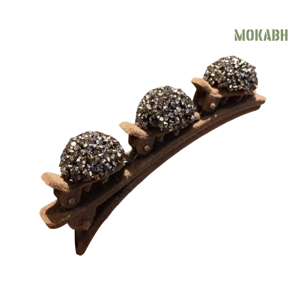 Kẹp Tóc Hai Lớp Đính Đá Hình Trái Tim Thanh Lịch